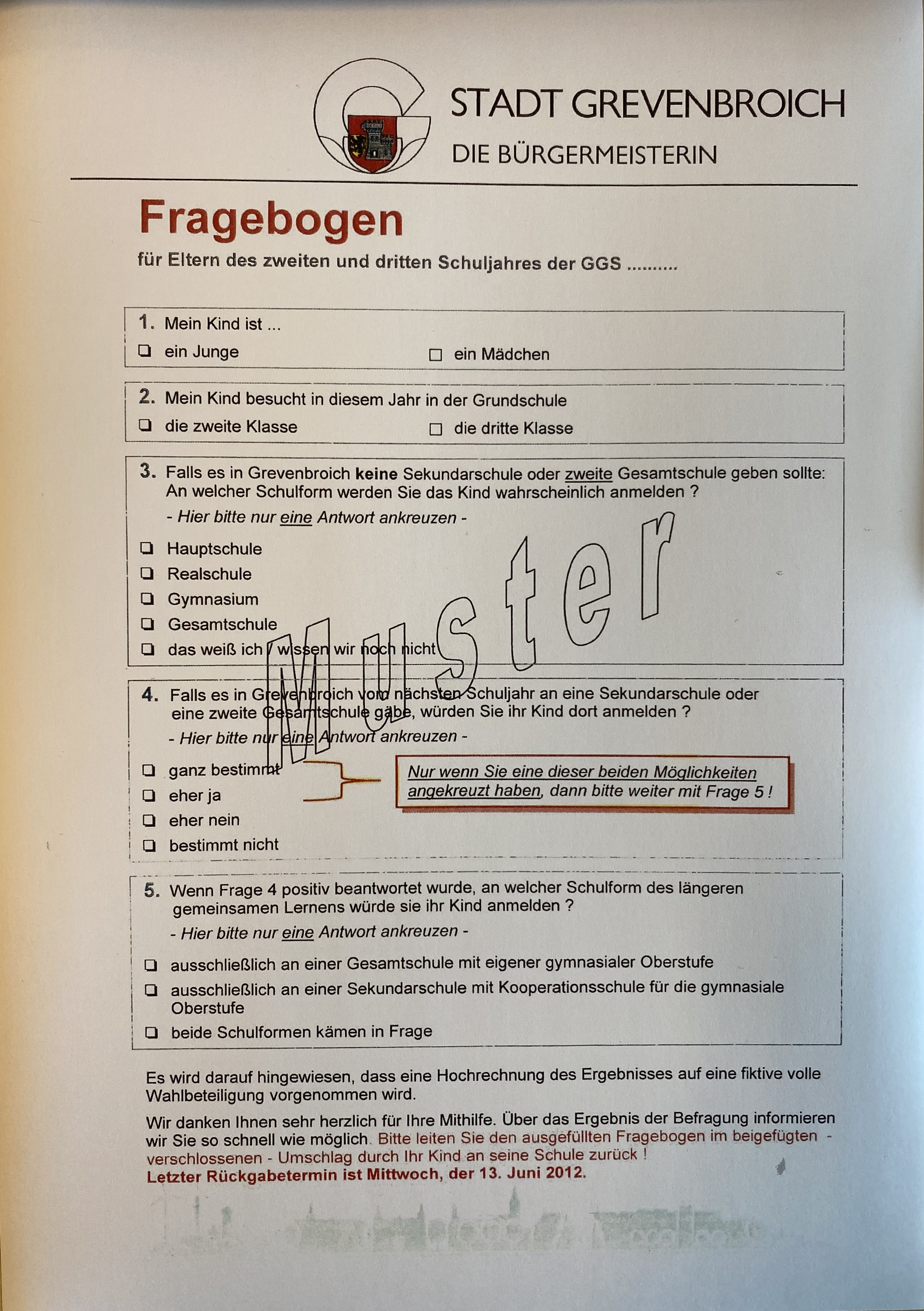 Fragebogen 2012