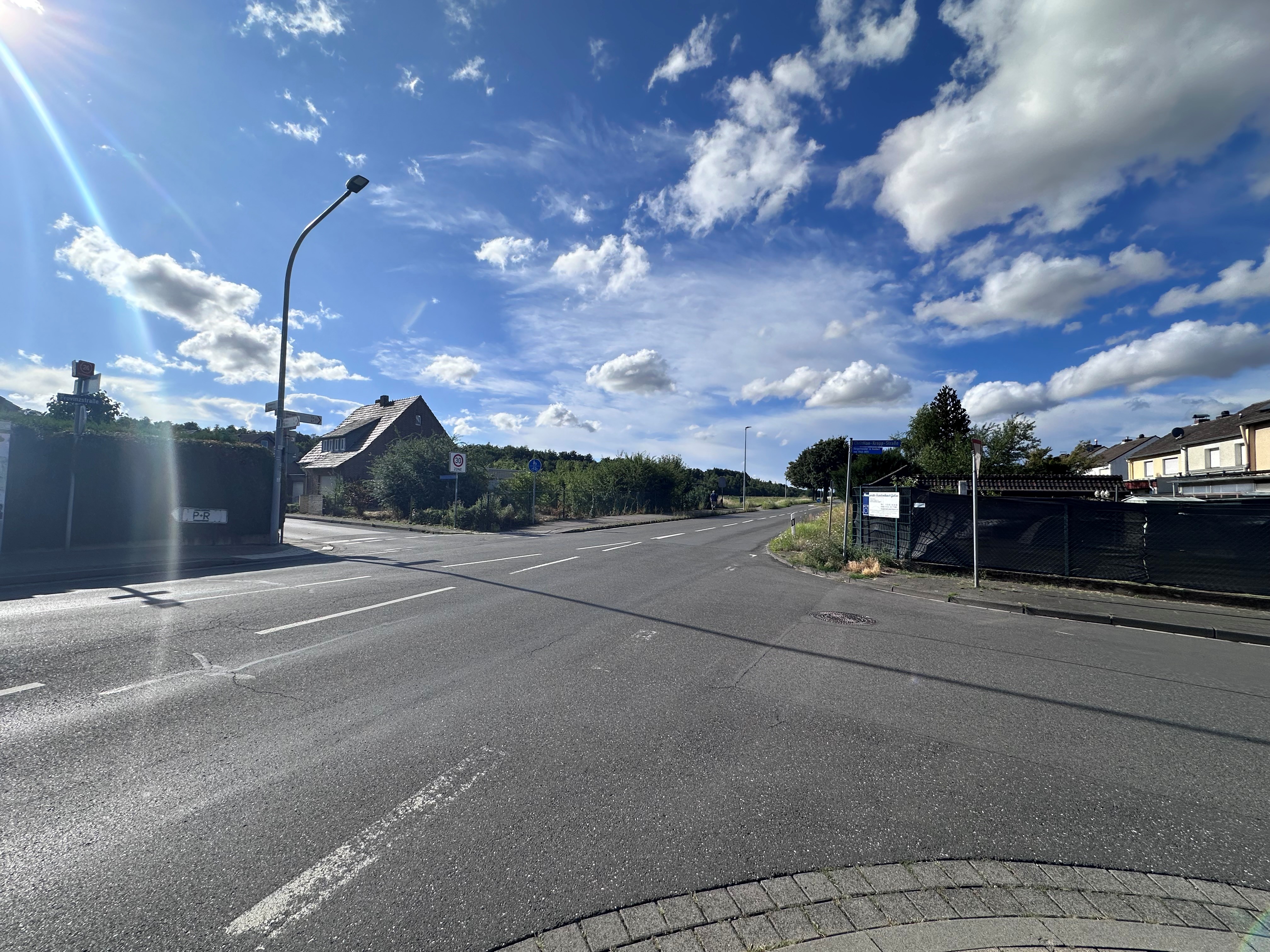 Kreuzung Christian-Kopp-Straße - Provinzstraße (©Markus Schumacher)