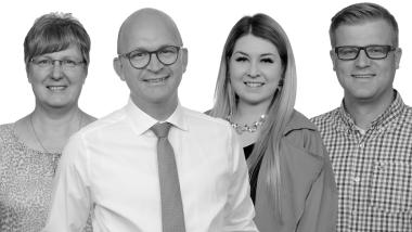 v.l.n.r.: M. Becker, M. Schumacher, D. Kohlbach, F. Winters